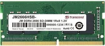 Transcend 16GB JET Memory DDR4 2666MHZ Notebook Dual Rank SO-DIMM 2Rx8 1Gx8 CL 19